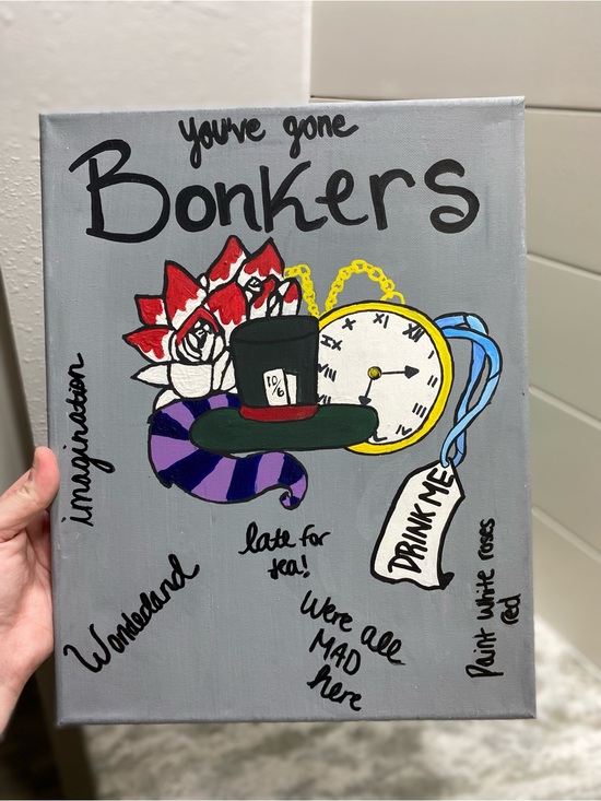 Hand Crafted Other - Hand Crafted Wonderland Canvas Art